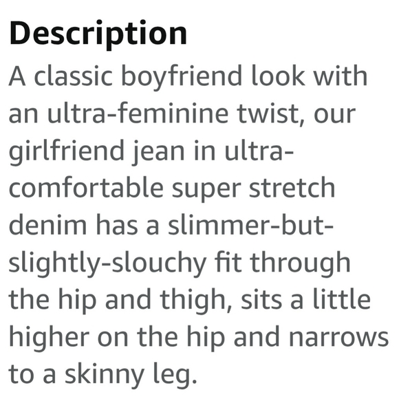 Silver Girlfriend Jeans with Cropped Length - Picture 5 of 9